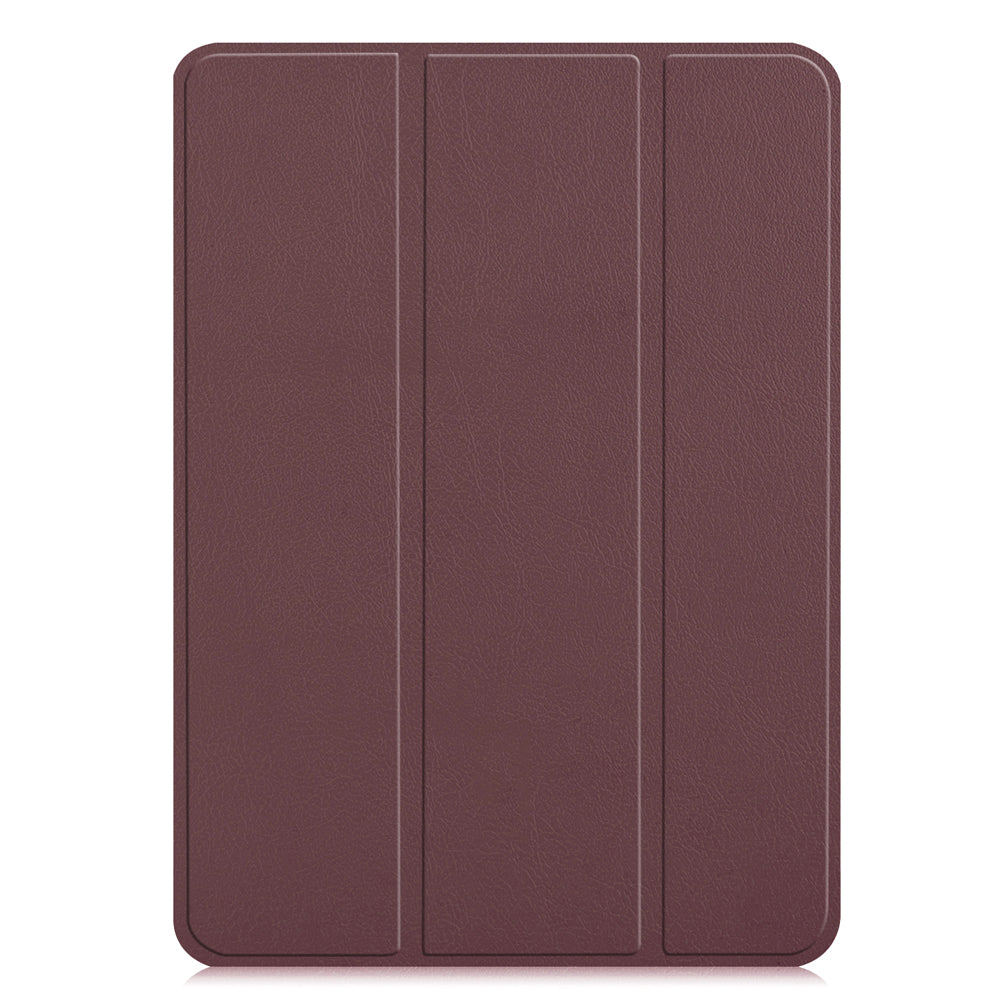 Brown Leather Folio Case with Smart Cover (iPad Pro 12.9-inch 2018-2022)