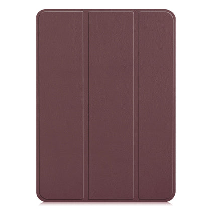 Brown Leather Folio Case with Smart Cover (iPad Pro 12.9-inch 2018-2022)