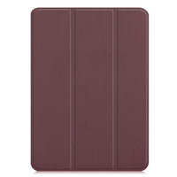 Brown Leather Folio Case with Smart Cover (iPad 10.2-inch 2019-2021)
