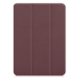 Brown Leather Folio Case with Smart Cover (iPad 10.2-inch 2019-2021)