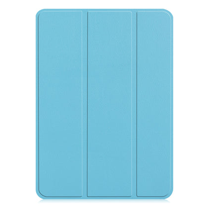 Light Blue Leather Folio Case with Smart Cover (iPad 10.2-inch 2019-2021)