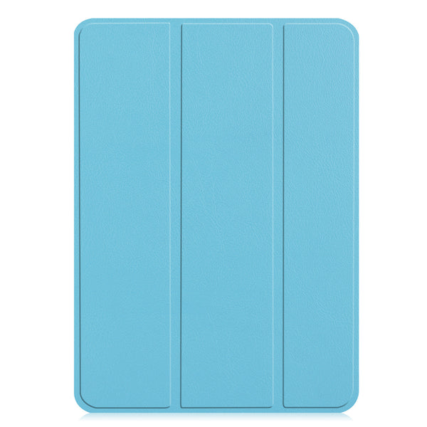 Light Blue Leather Folio Case with Smart Cover (iPad 10.2-inch 2019-2021)