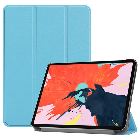 Light Blue Leather Folio Case with Smart Cover (iPad 10.2-inch 2019-2021)
