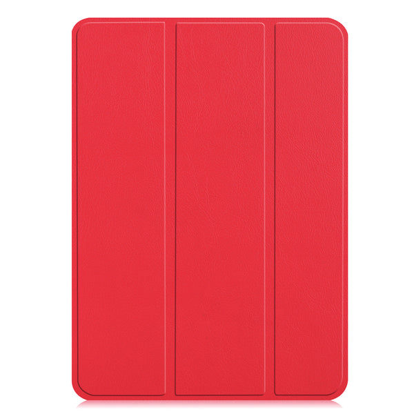 Red Leather Folio Case with Smart Cover (iPad 10.2-inch 2019-2021)