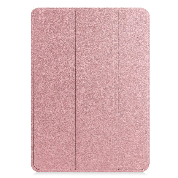 Rose Gold Leather Folio Case with Smart Cover (iPad 10.2-inch 2019-2021)