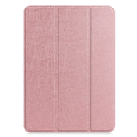 Rose Gold Leather Folio Case with Smart Cover (iPad 10.9-inch 2022)
