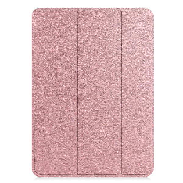 Rose Gold Leather Folio Case with Smart Cover (iPad Pro 12.9-inch 2020/2021)