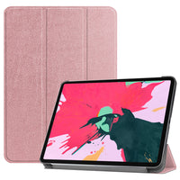Rose Gold Leather Folio Case with Smart Cover (iPad Pro 12.9-inch 2020/2021)
