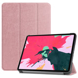 Rose Gold Leather Folio Case with Smart Cover (iPad 10.2-inch 2019-2021)