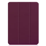 Wine Leather Folio Case with Smart Cover (iPad Pro 11-inch 2018-2022)