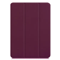 Wine Leather Folio Case with Smart Cover (iPad 10.2-inch 2019-2021)