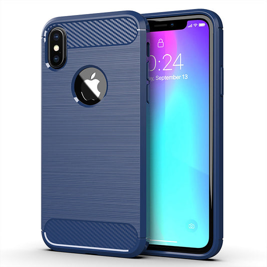 Navy Brushed Metal Case (iPhone X/XS)