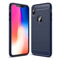 Navy Brushed Metal Case (iPhone XS Max)