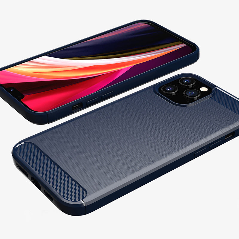 Navy Brushed Metal Case (iPhone 12 Pro)