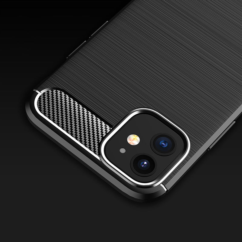 Red Brushed Metal Case (iPhone 12 Mini)