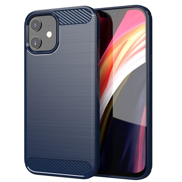 Navy Brushed Metal Case (iPhone 12)