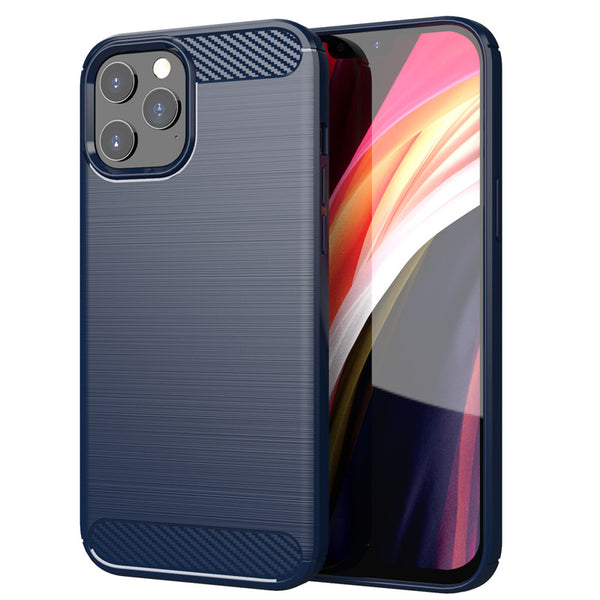 Navy Brushed Metal Case (iPhone 12 Pro Max)