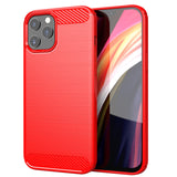 Red Brushed Metal Case (iPhone 12 Pro Max)