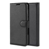 Black Leather Wallet Case (iPhone 12 Mini)