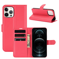 Red Leather Wallet Case (iPhone 12 Pro Max)