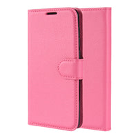 Fuchsia Leather Wallet Case (iPhone 12 Pro Max)