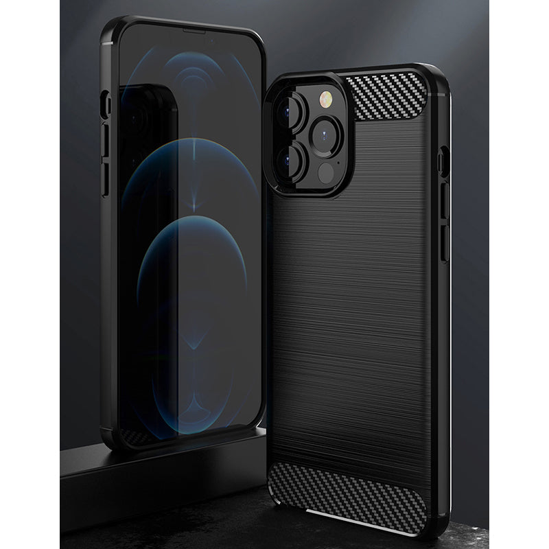 Black Brushed Metal Case (iPhone 13 Pro Max)