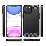 Black Brushed Metal Case (iPhone 13 Mini)