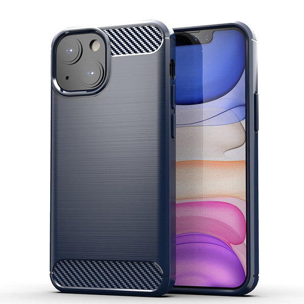 Navy Brushed Metal Case (iPhone 13)