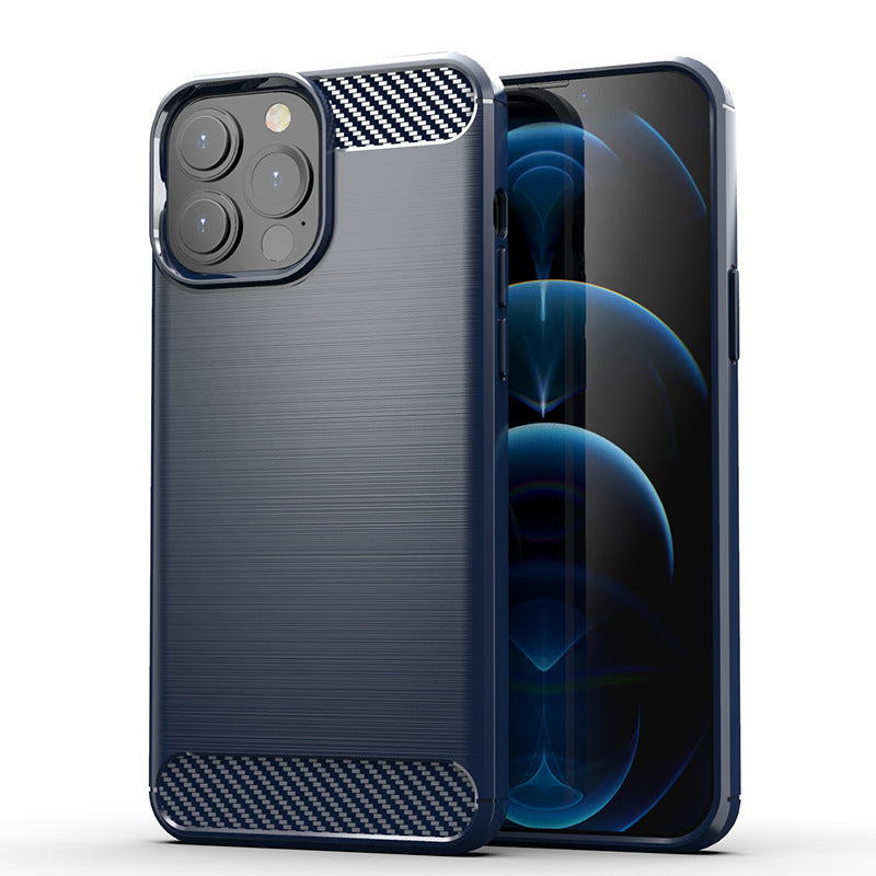 Navy Brushed Metal Case (iPhone 13 Pro)