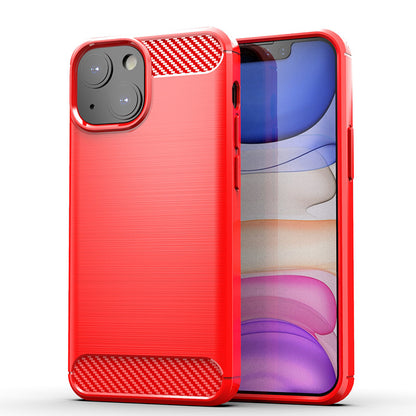 Red Brushed Metal Case (iPhone 13 Mini)
