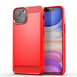 Red Brushed Metal Case (iPhone 13)