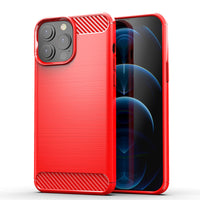 Red Brushed Metal Case (iPhone 13 Pro Max)