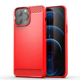 Red Brushed Metal Case (iPhone 13 Pro)