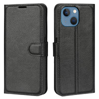 Light Blue Leather Wallet Case (iPhone 13 Mini)