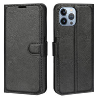 Light Blue Leather Wallet Case (iPhone 13 Pro)