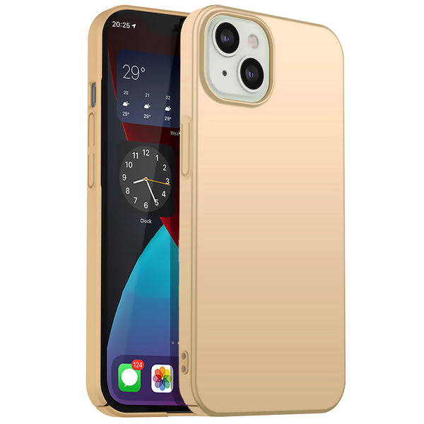 Metallic Gold Hard Case (iPhone 13 Mini)