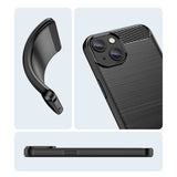 Black Brushed Metal Case (iPhone 14 Plus)