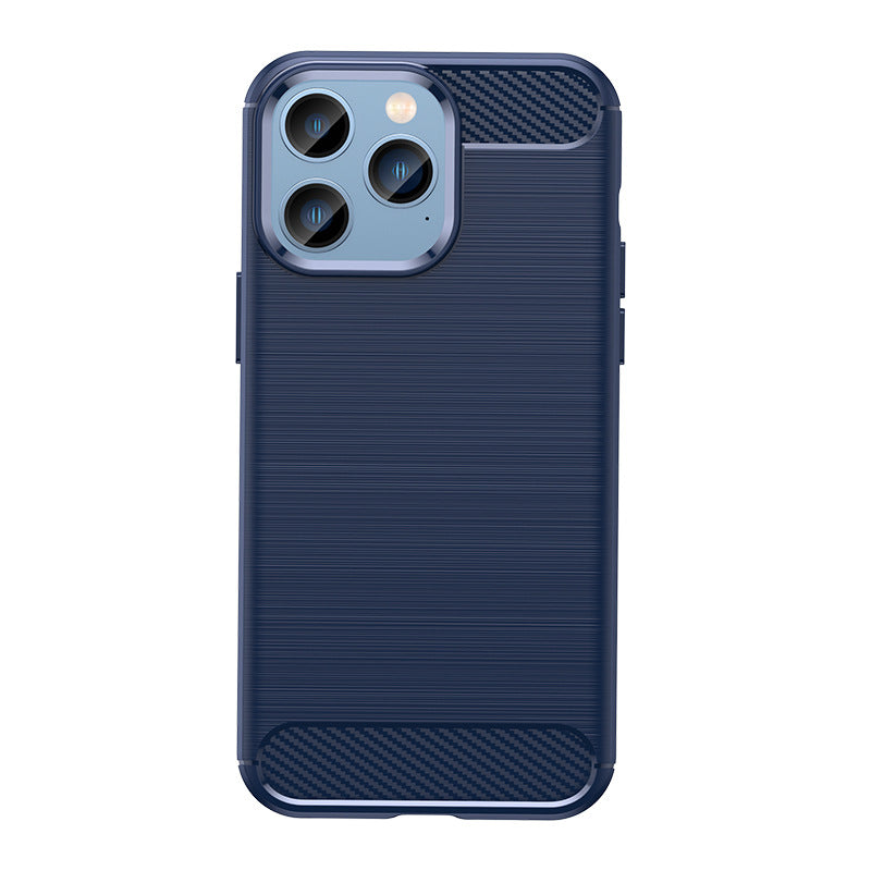 Navy Brushed Metal Case (iPhone 14 Pro)
