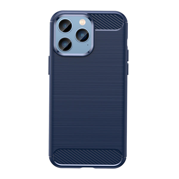Navy Brushed Metal Case (iPhone 14 Pro Max)