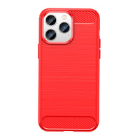 Red Brushed Metal Case (iPhone 14 Pro Max)